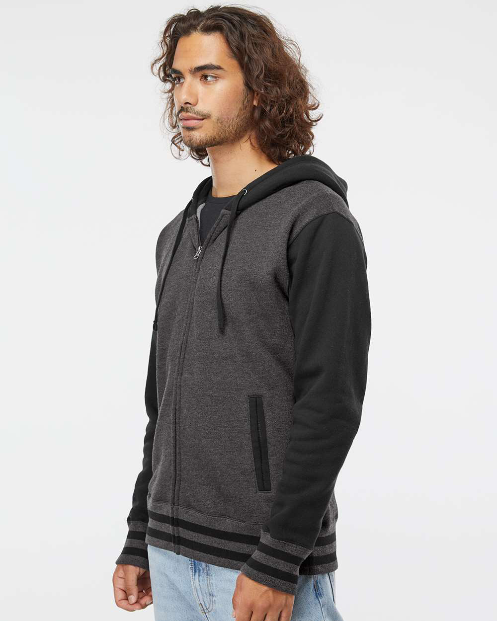 10oz. Varsity Heavyweight Zip Hood - Image 11
