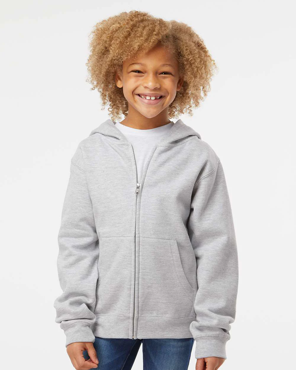 8.5oz. Youth Midweight Zip Hood - Image 10