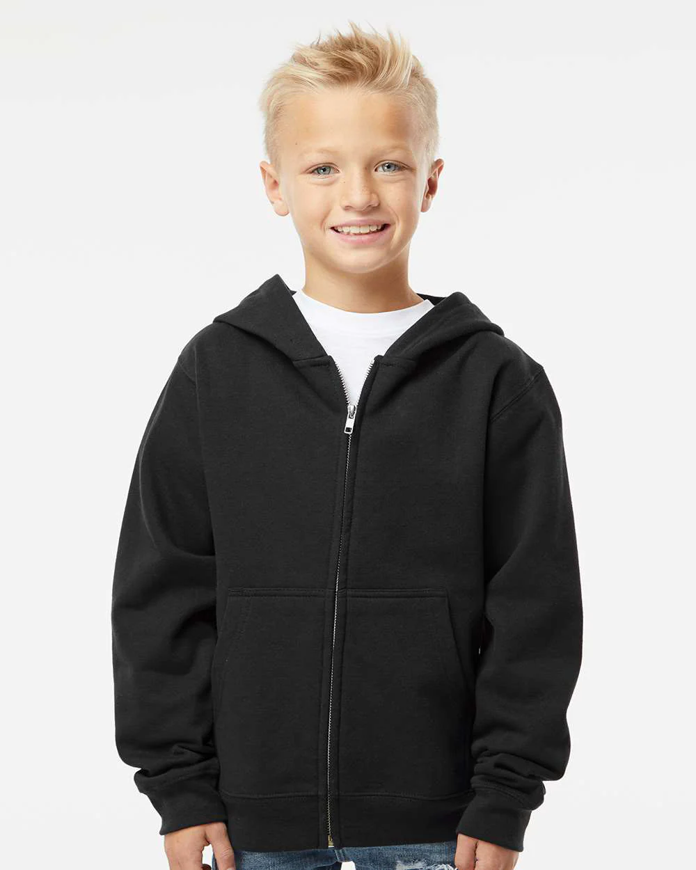 8.5oz. Youth Midweight Zip Hood - Image 16
