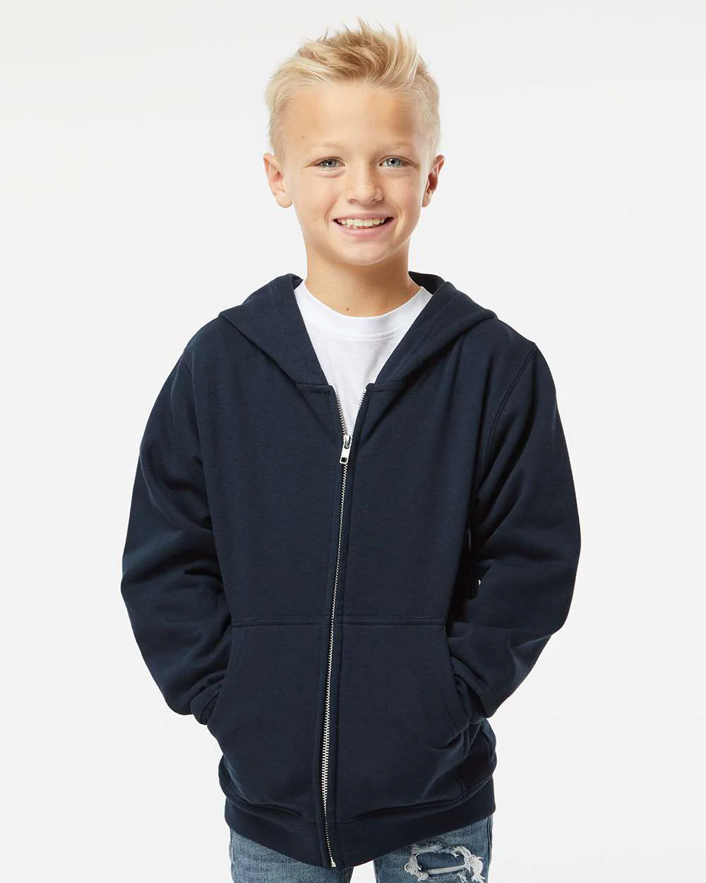 8.5oz. Youth Midweight Zip Hood - Image 22