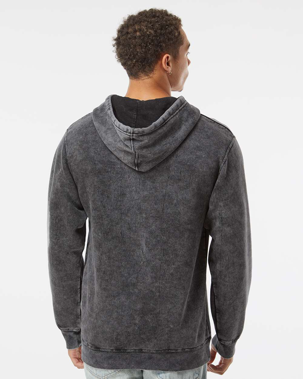 9oz. Unisex Midweight Mineral Wash Pullover Hood - Image 3