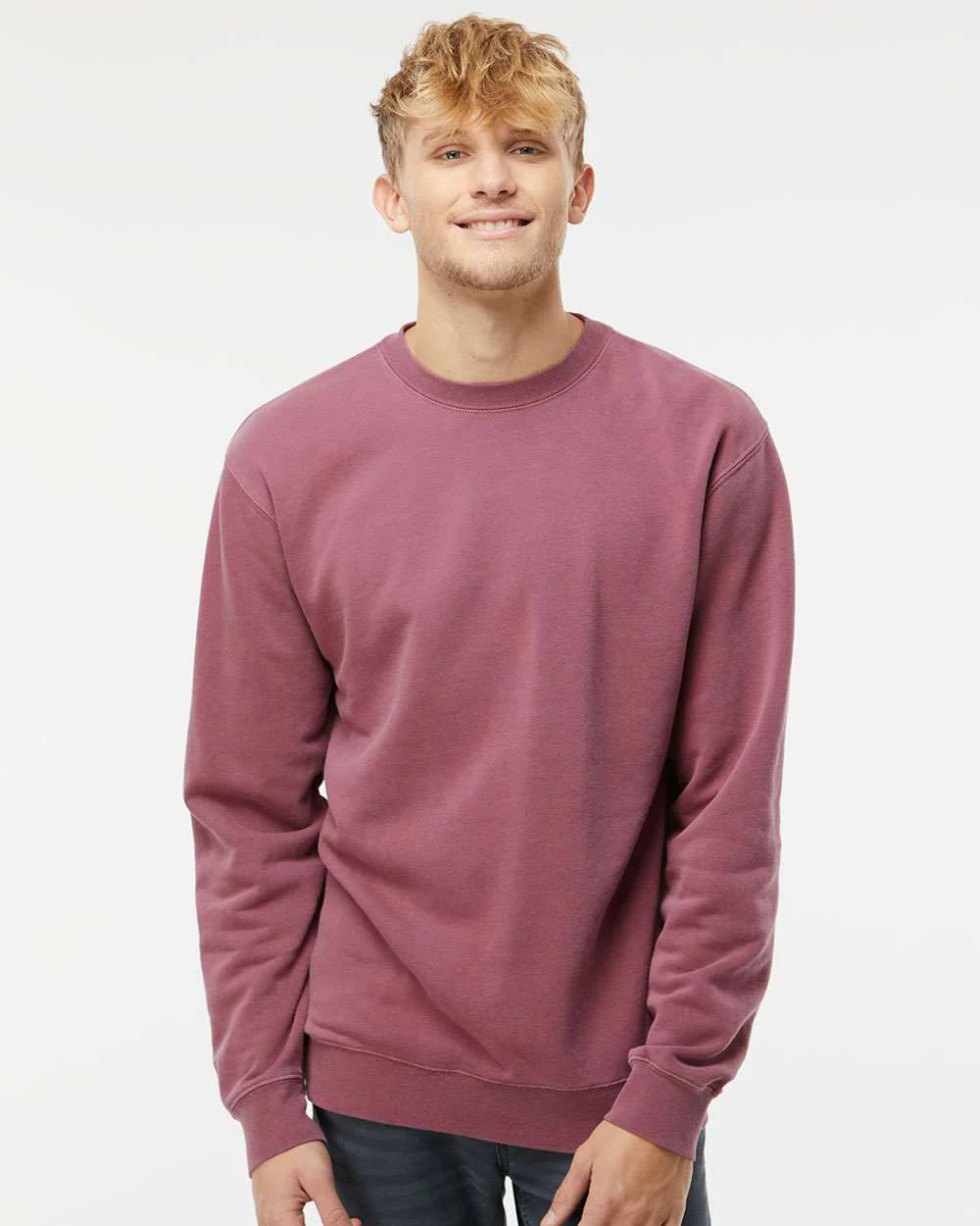 9oz. Unisex Midweight Pigment Dye Crew - Image 10