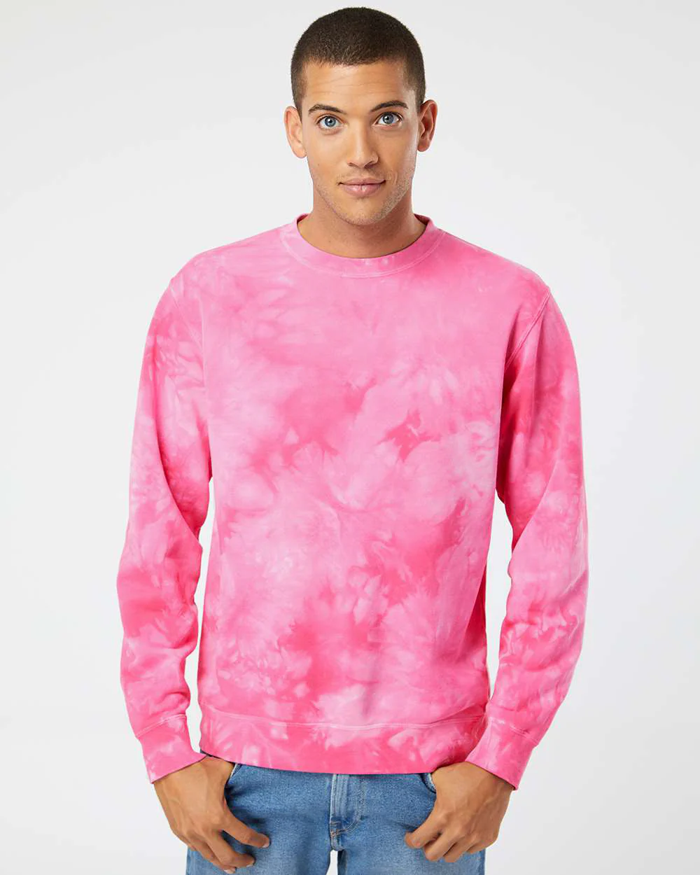 9oz. Unisex Midweight Tie Dye Crew - Image 22