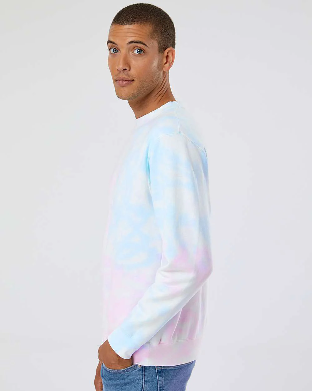 9oz. Unisex Midweight Tie Dye Crew - Image 42