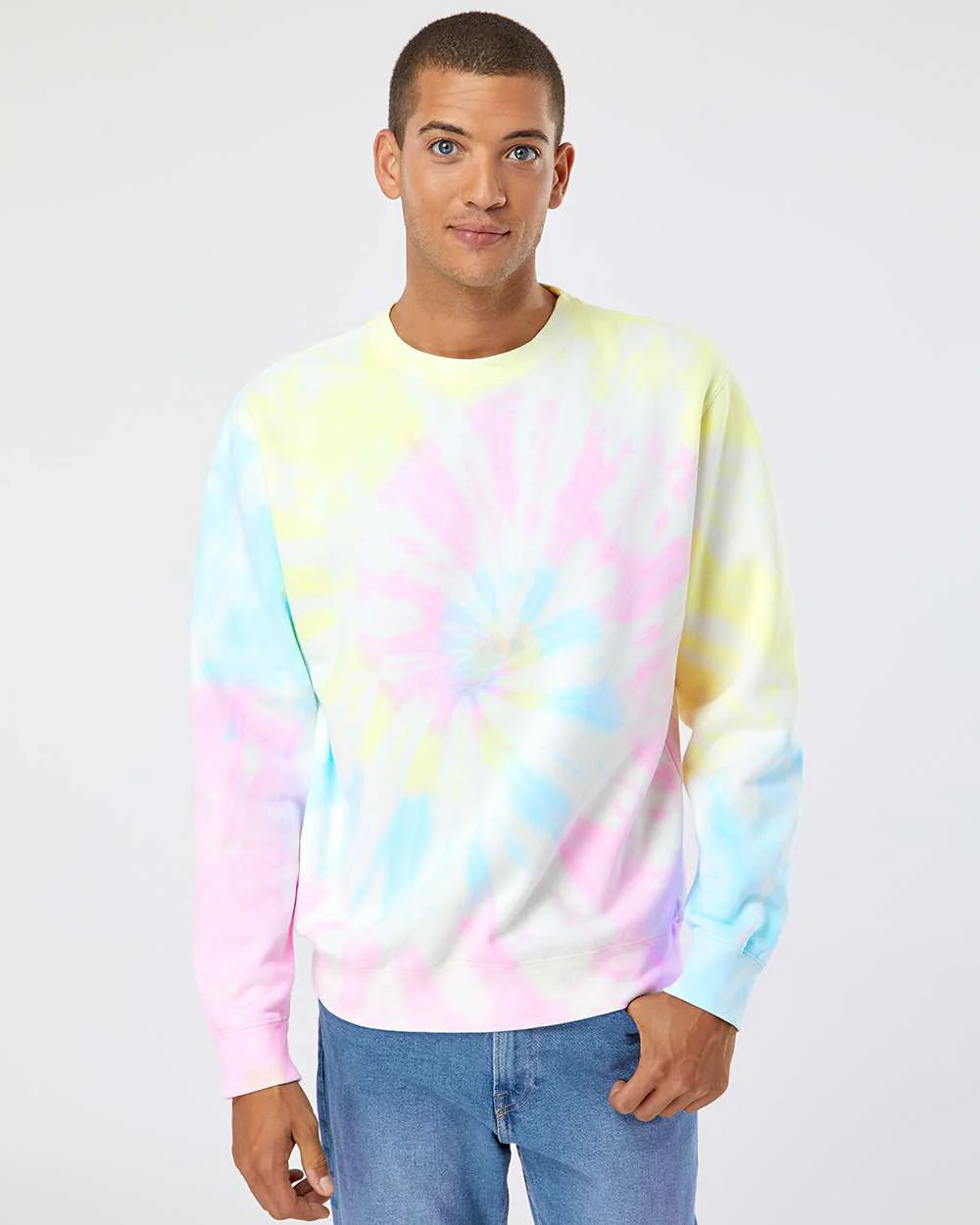 9oz. Unisex Midweight Tie Dye Crew - Image 46