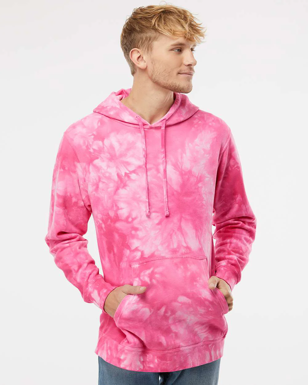 9oz. Unisex Midweight Tie Dye Pullover Hood - Image 40