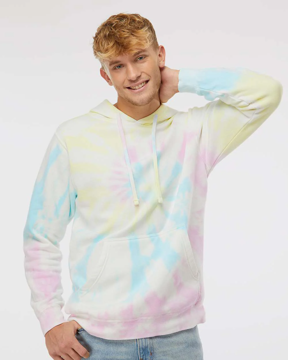 9oz. Unisex Midweight Tie Dye Pullover Hood - Image 46