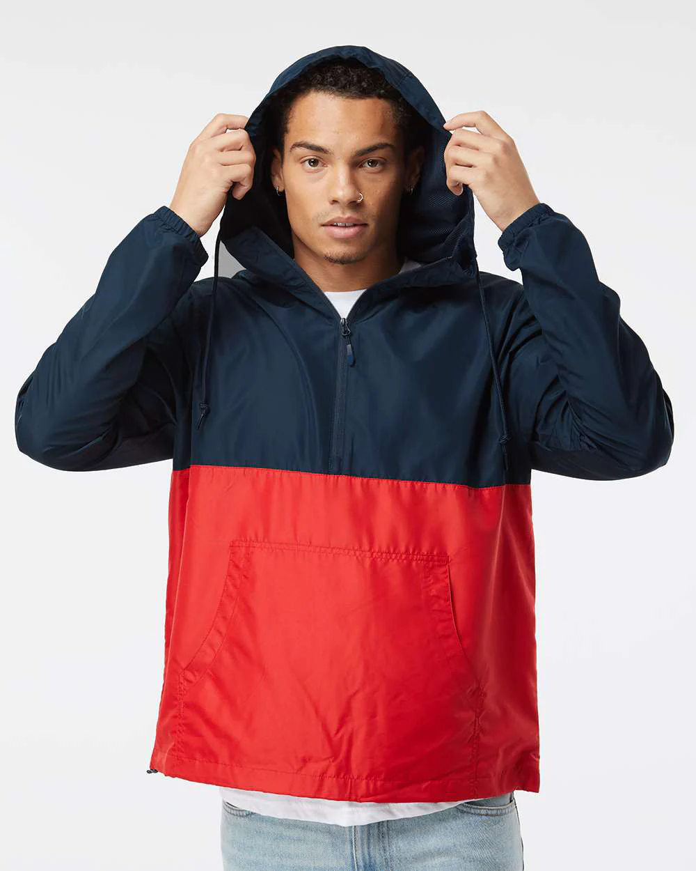 Lightweight Pullover Windbreaker Anorak Jacket - Image 10