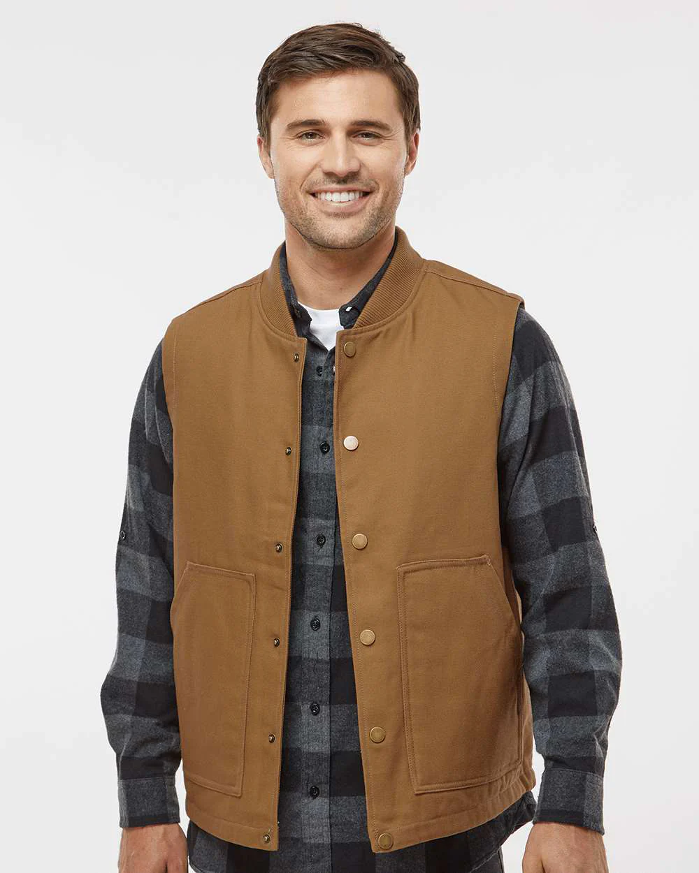 Men’s Insulated Canvas Workwear Vest - Image 10