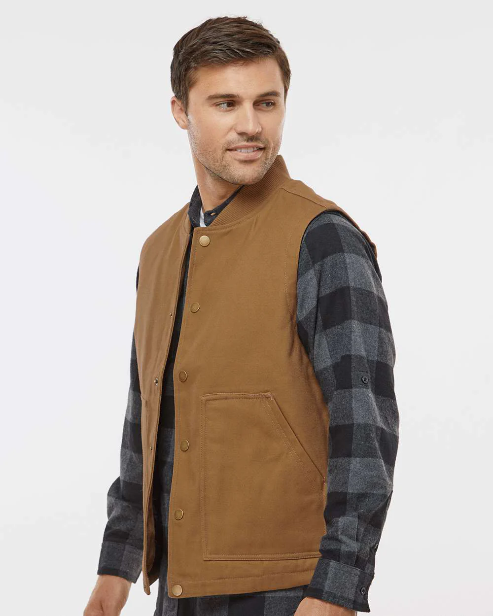 Men’s Insulated Canvas Workwear Vest - Image 11