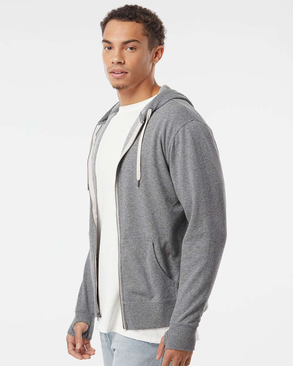 Unisex French Terry Zip Hood - Image 29