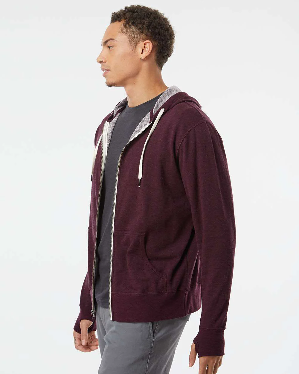 Unisex French Terry Zip Hood - Image 9