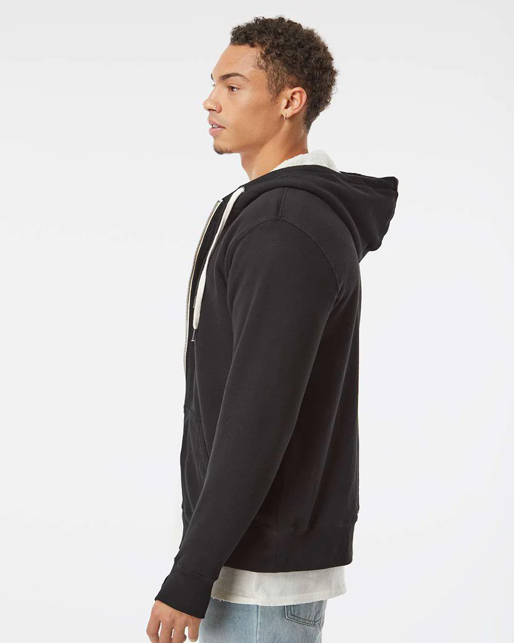 Unisex Heavyweight Sherpa Lined Zip Hood - Image 19