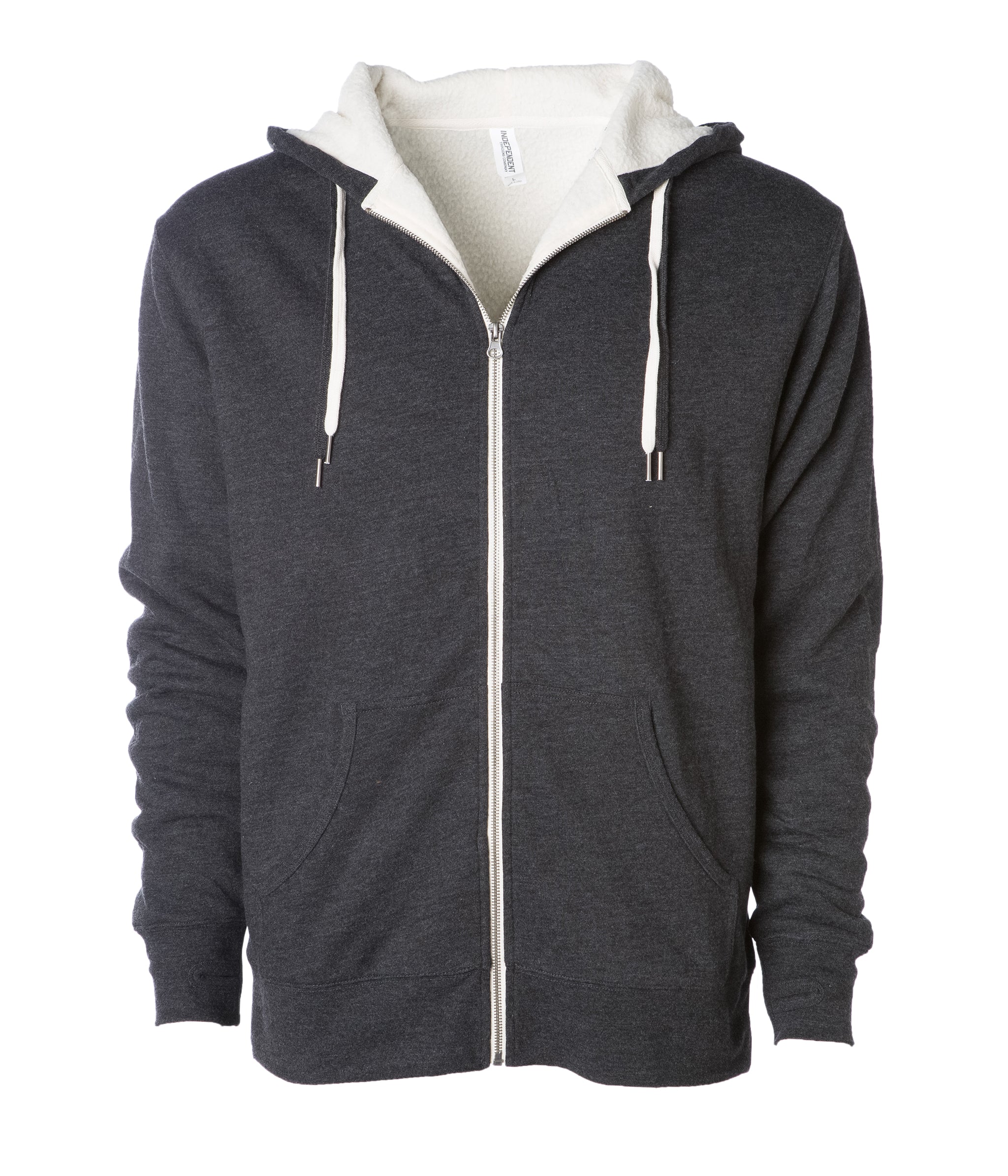 Unisex Heavyweight Sherpa Lined Zip Hood - Image 7