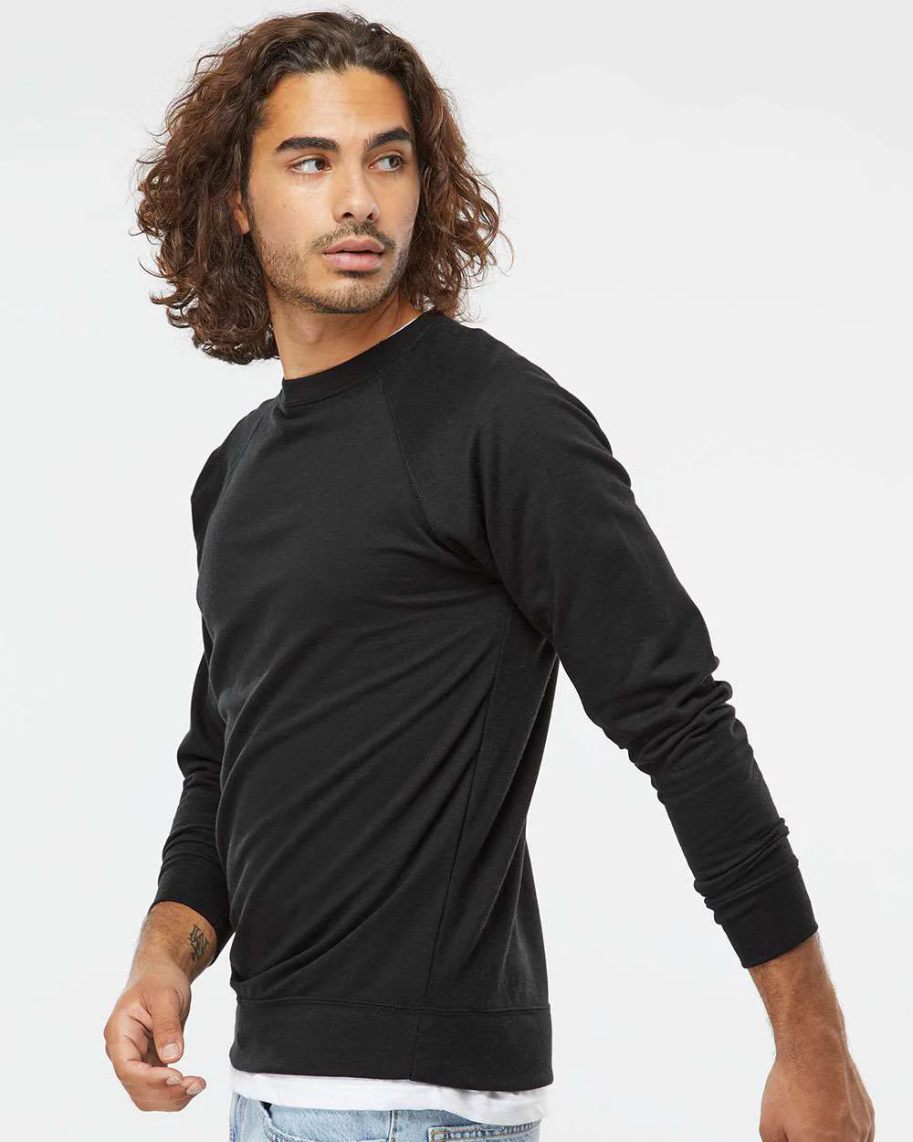 Unisex Lightweight Loopback Terry Crew - Image 11