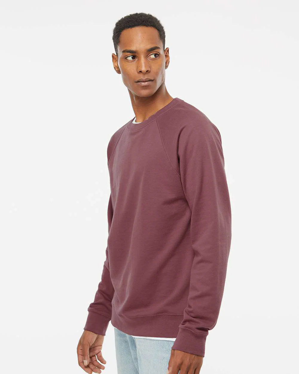 Unisex Lightweight Loopback Terry Crew - Image 29