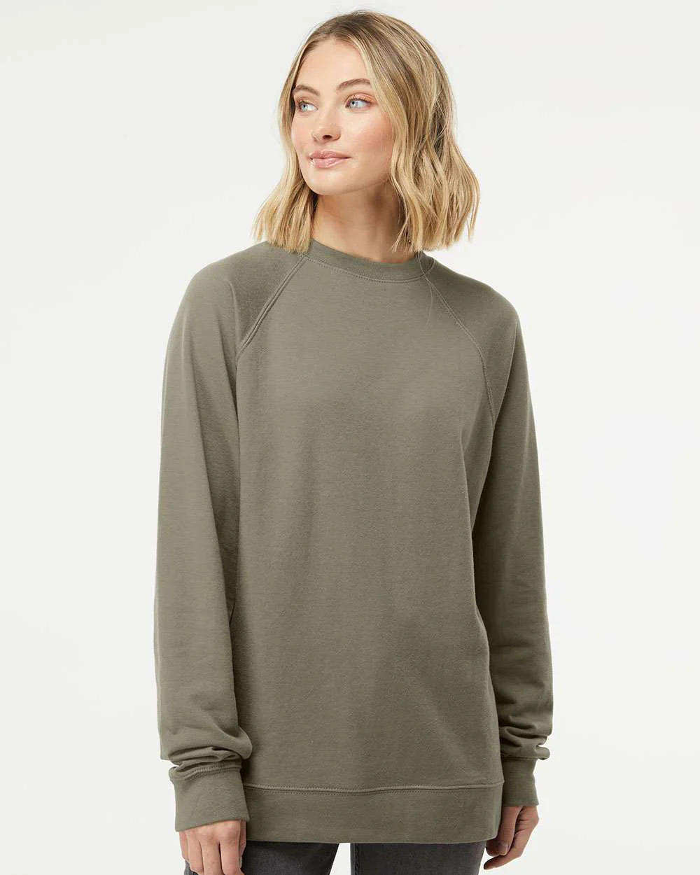 Unisex Lightweight Loopback Terry Crew - Image 34