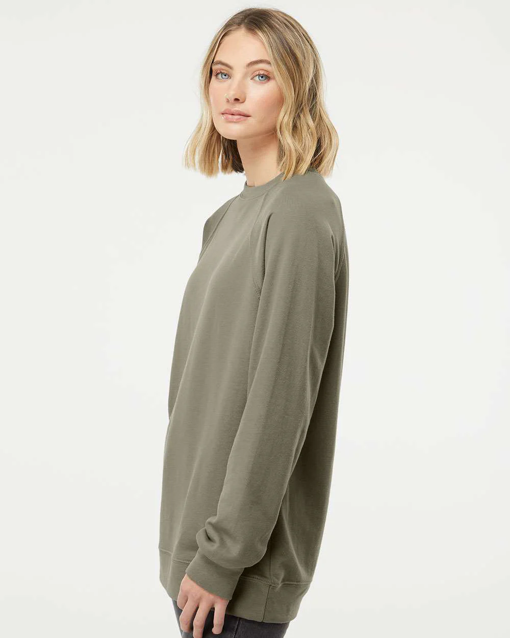 Unisex Lightweight Loopback Terry Crew - Image 35