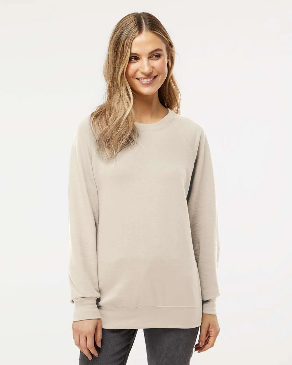Unisex Lightweight Loopback Terry Crew - Image 46