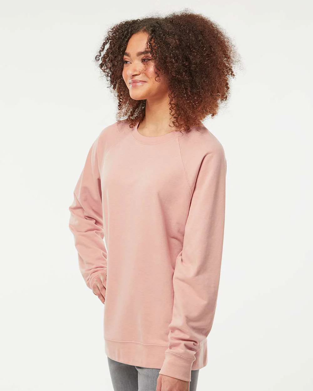 Unisex Lightweight Loopback Terry Crew - Image 65