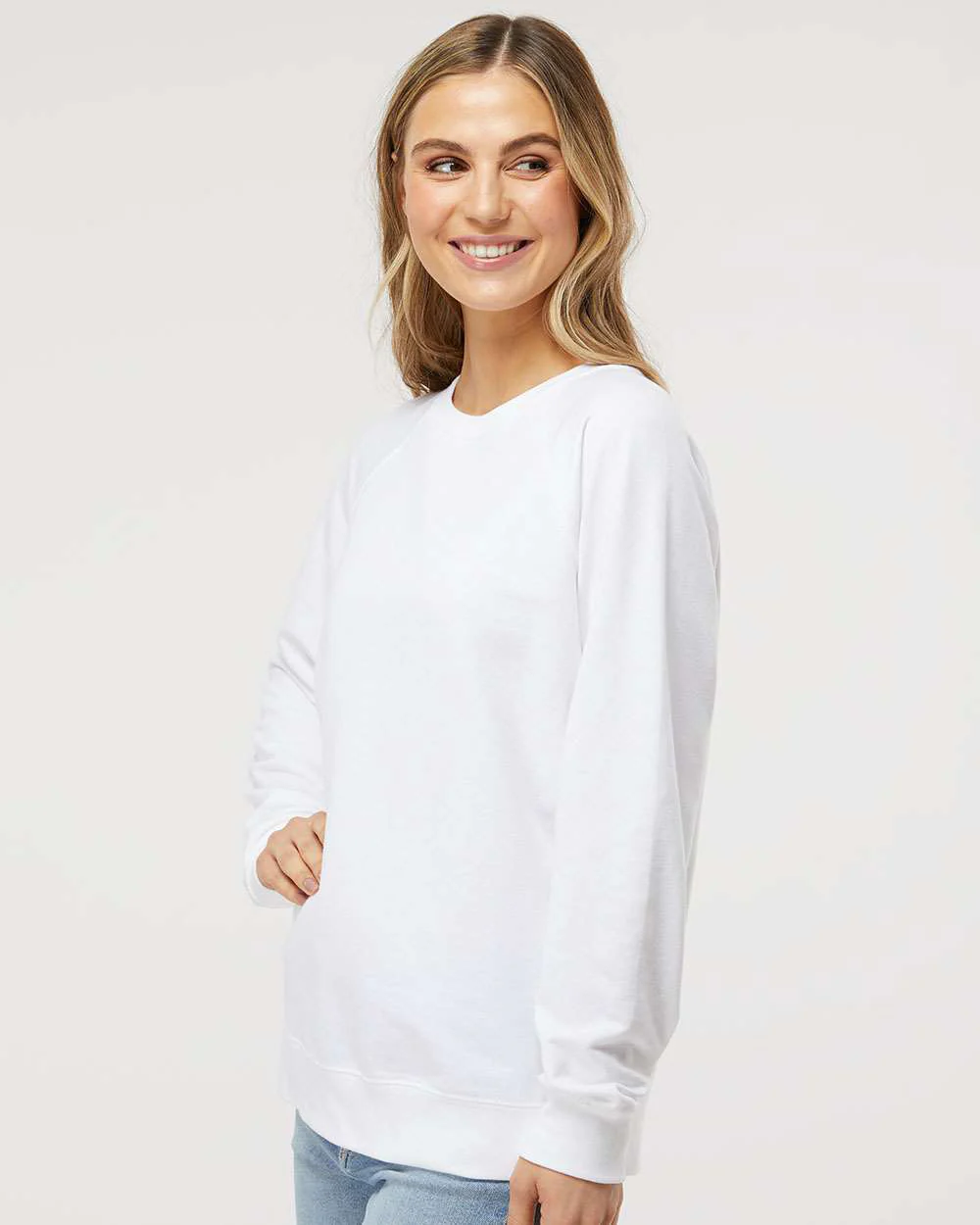Unisex Lightweight Loopback Terry Crew - Image 71