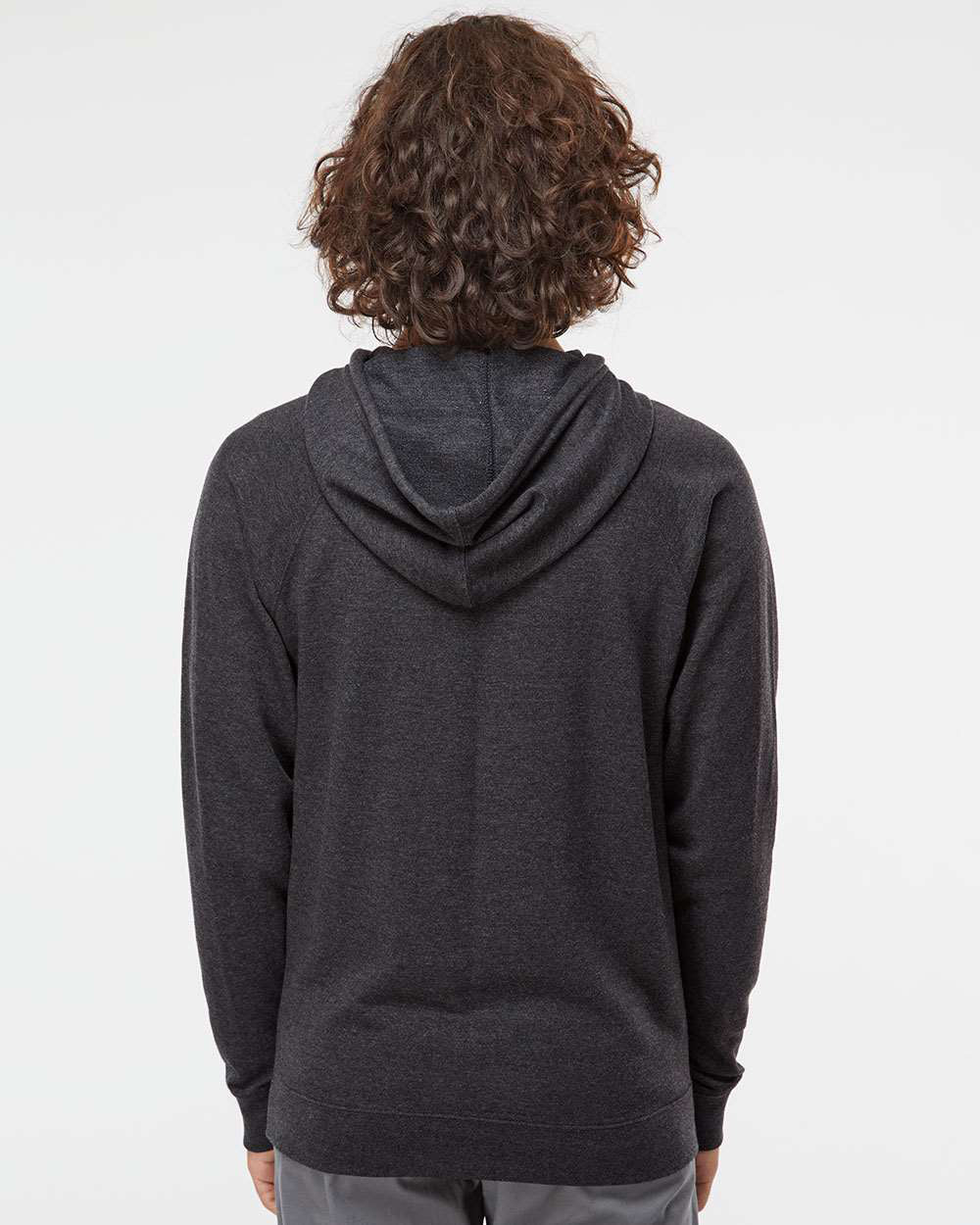 Unisex Lightweight Loopback Terry Hooded Pullover - Image 18