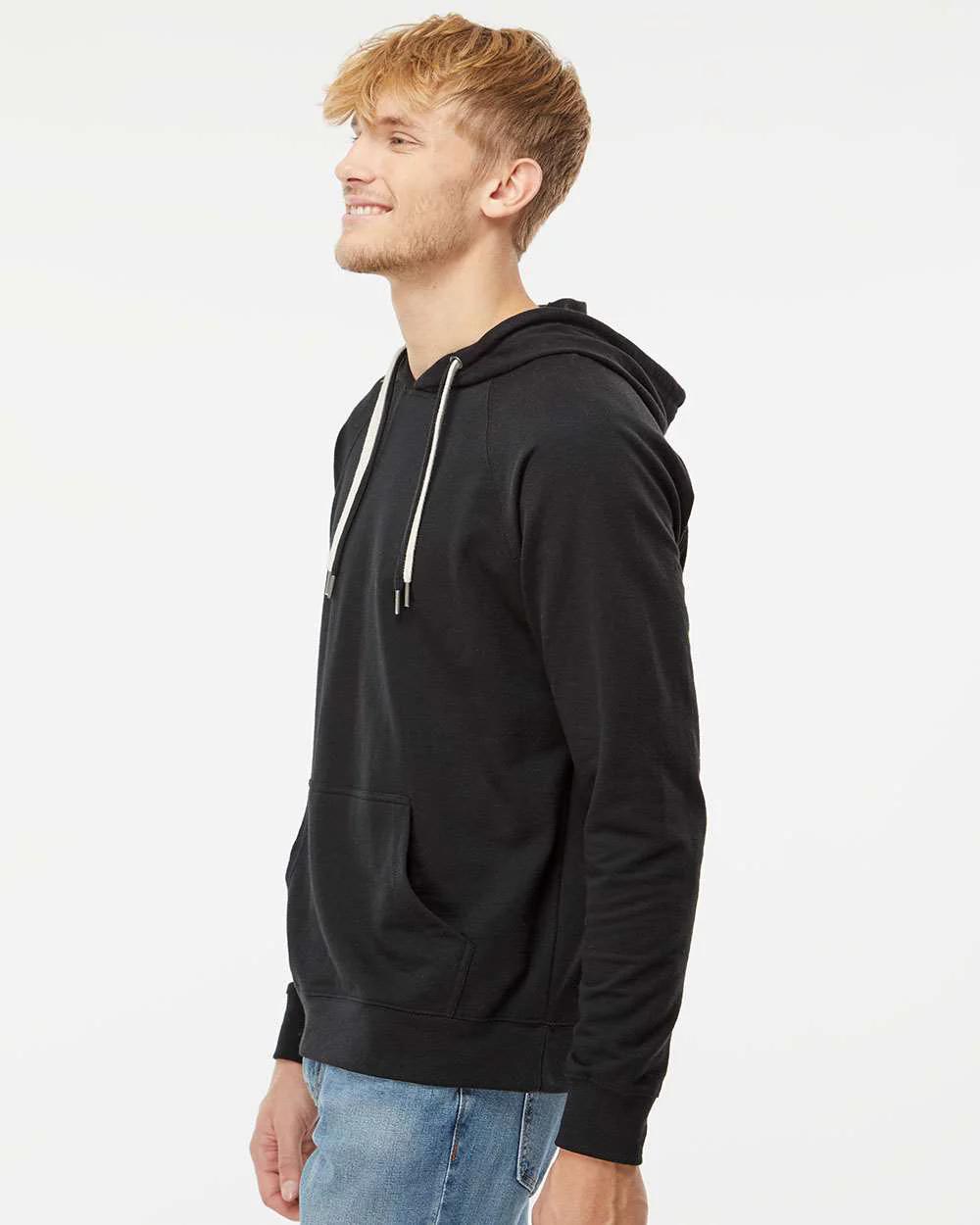 Unisex Lightweight Loopback Terry Hooded Pullover - Image 23