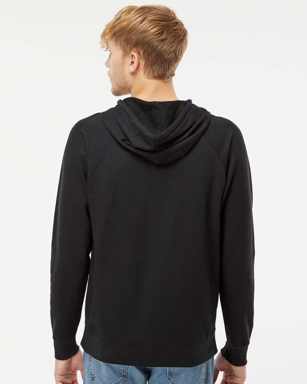 Unisex Lightweight Loopback Terry Hooded Pullover - Image 24
