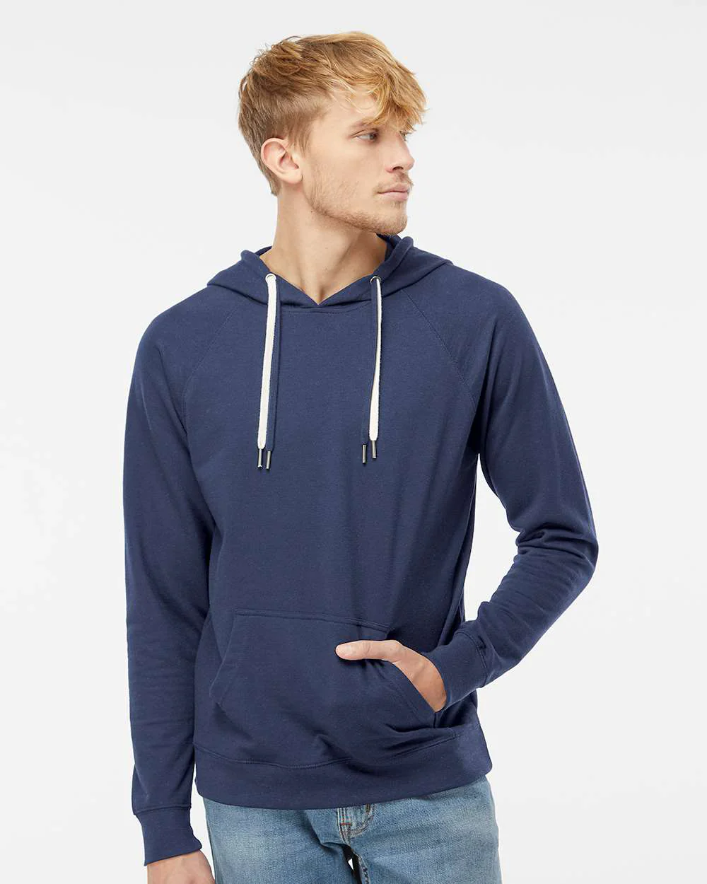 Unisex Lightweight Loopback Terry Hooded Pullover - Image 28