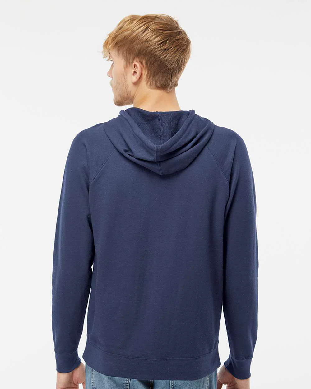 Unisex Lightweight Loopback Terry Hooded Pullover - Image 30