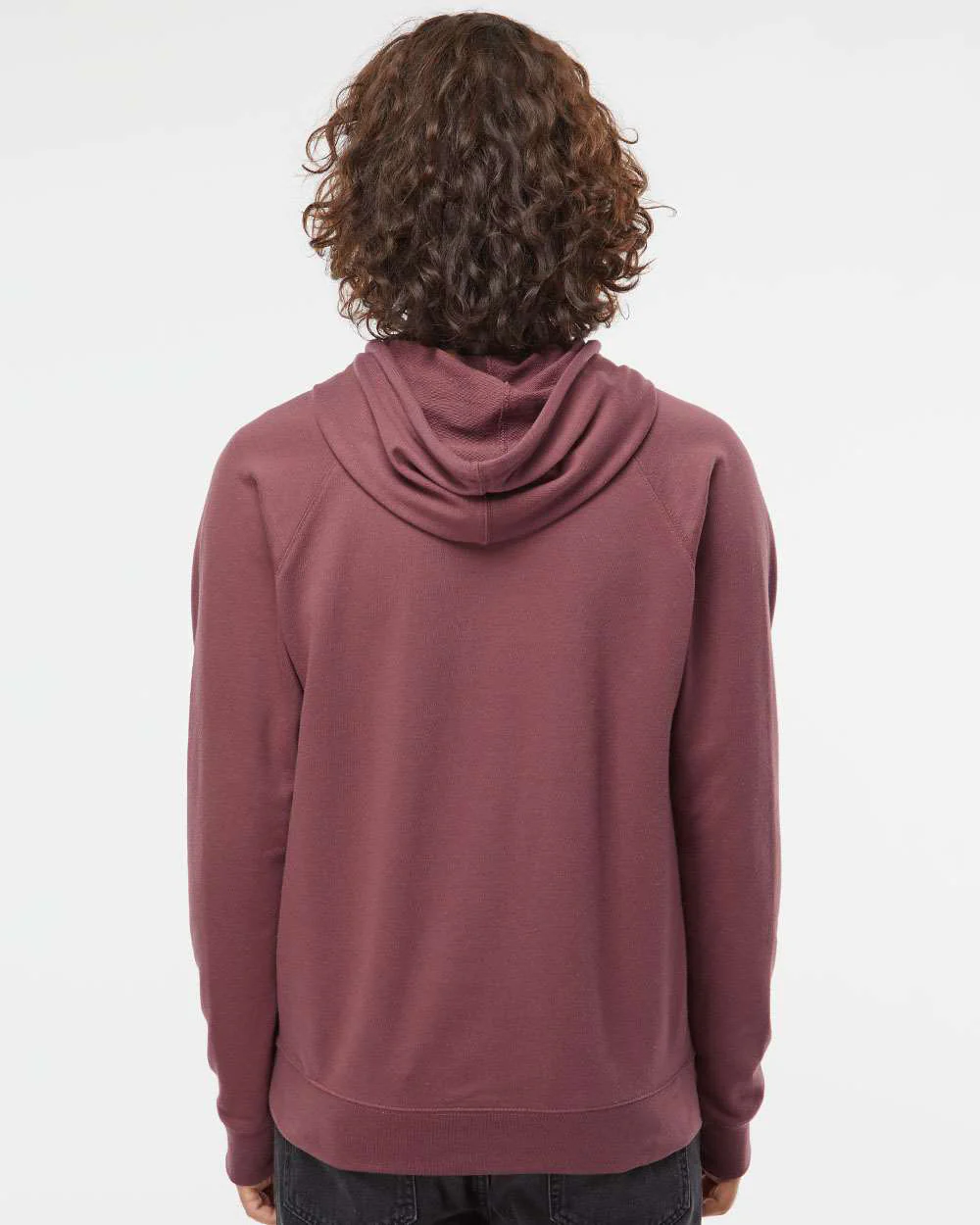 Unisex Lightweight Loopback Terry Hooded Pullover - Image 36