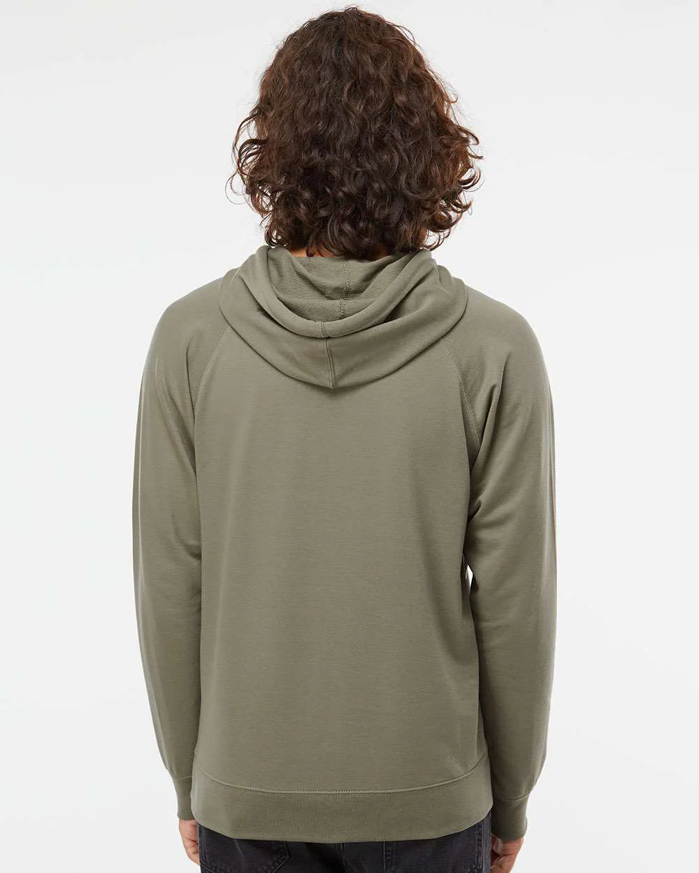 Unisex Lightweight Loopback Terry Hooded Pullover - Image 4