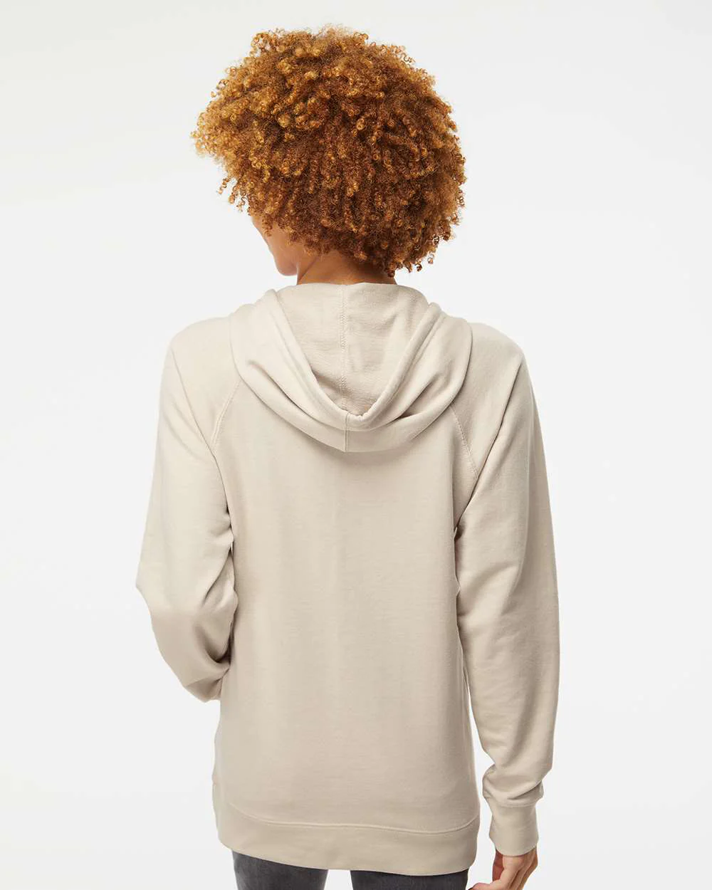 Unisex Lightweight Loopback Terry Hooded Pullover - Image 48
