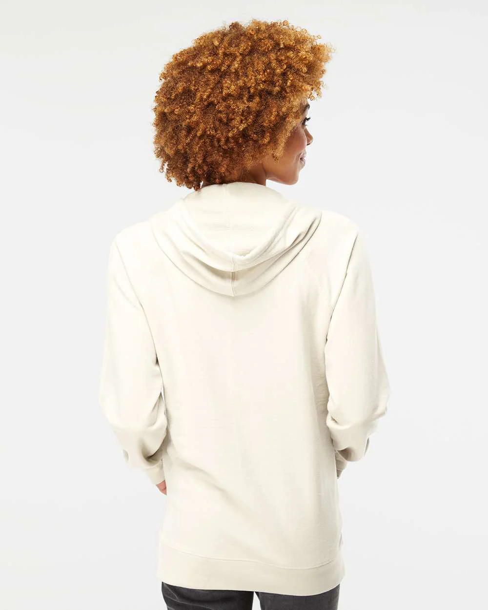 Unisex Lightweight Loopback Terry Hooded Pullover - Image 54