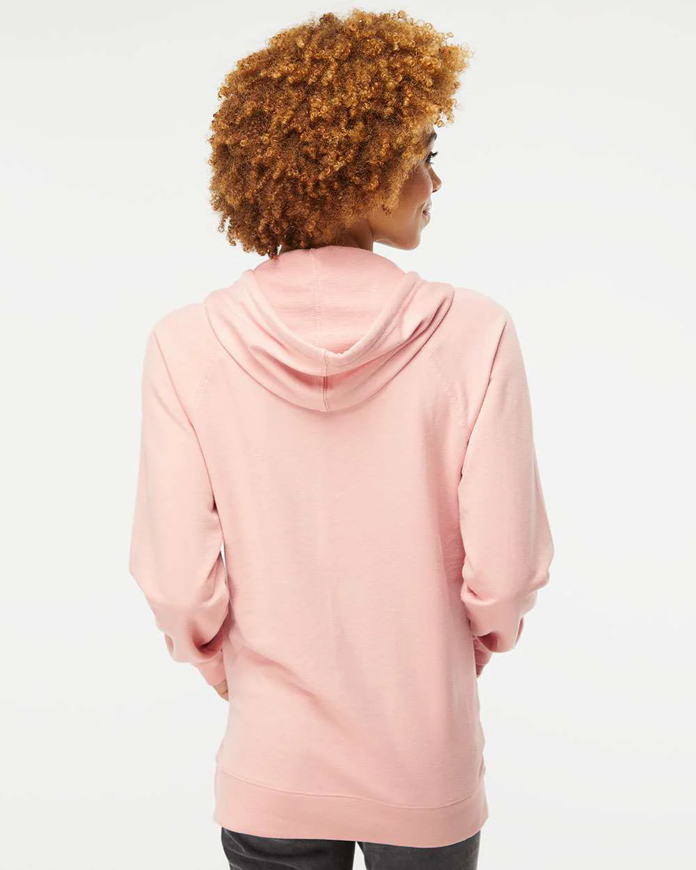 Unisex Lightweight Loopback Terry Hooded Pullover - Image 66