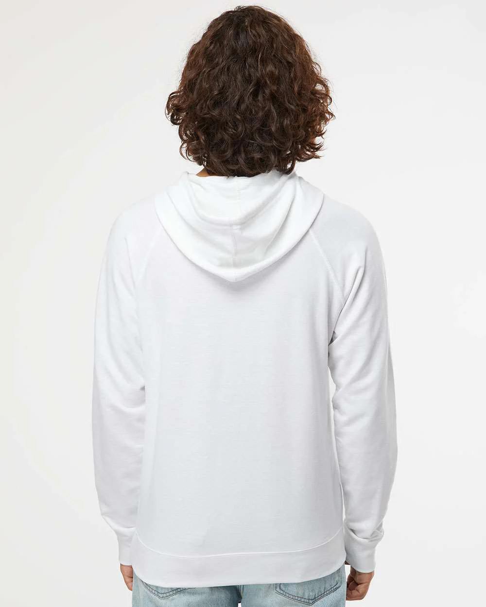 Unisex Lightweight Loopback Terry Hooded Pullover - Image 72