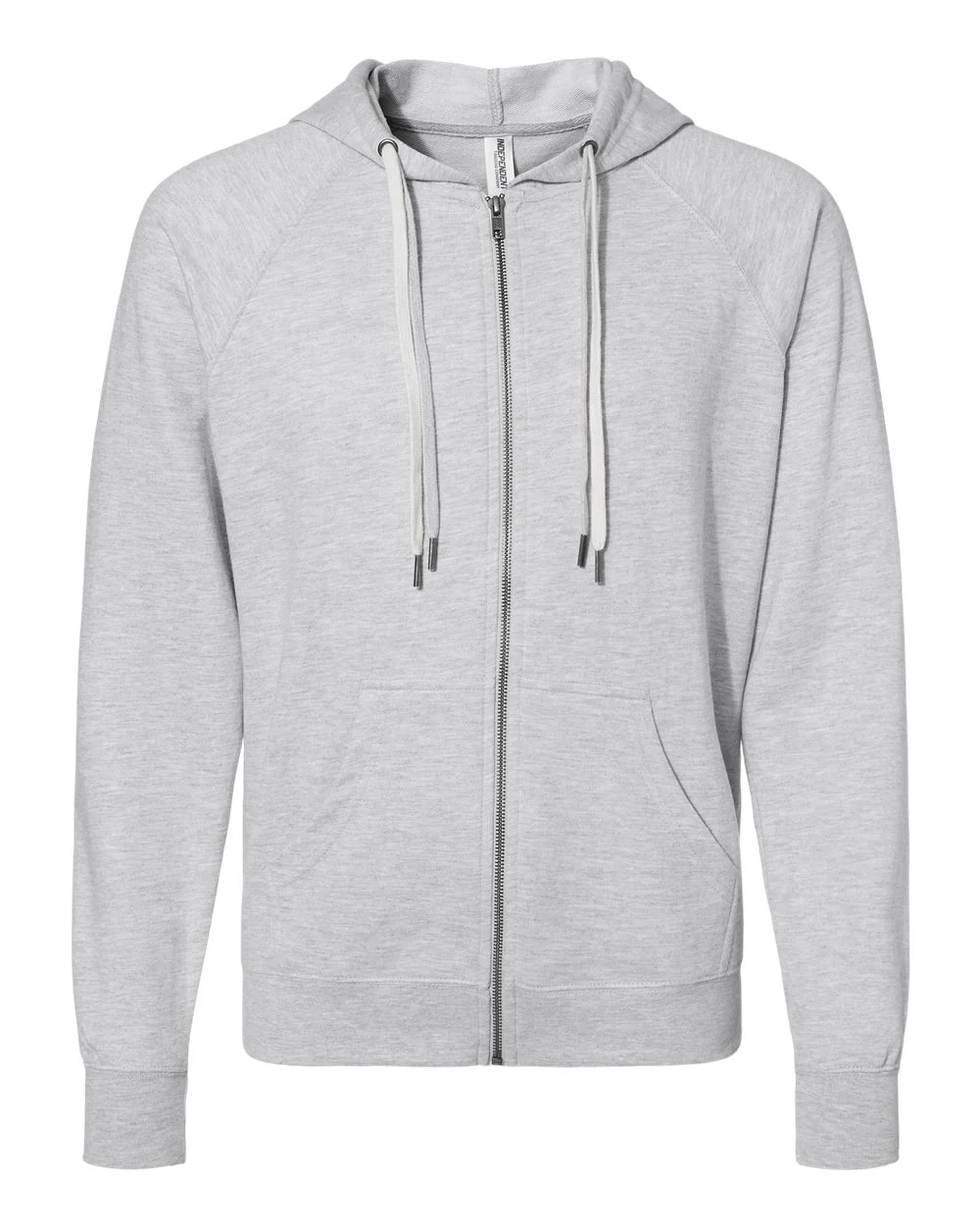 Unisex Lightweight Loopback Terry Zip Hood - Image 10