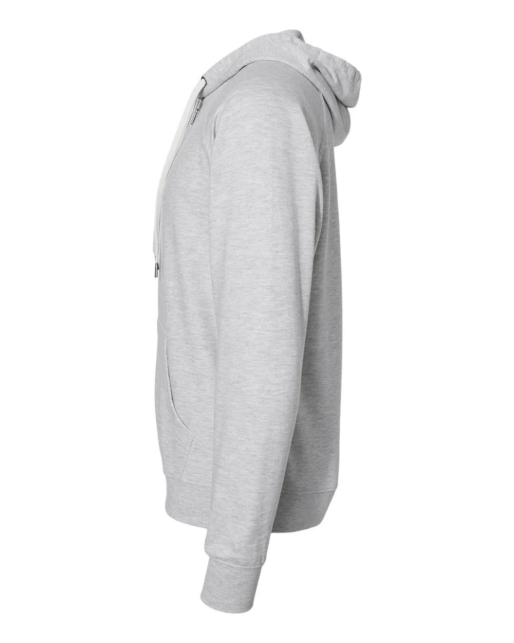 Unisex Lightweight Loopback Terry Zip Hood - Image 11