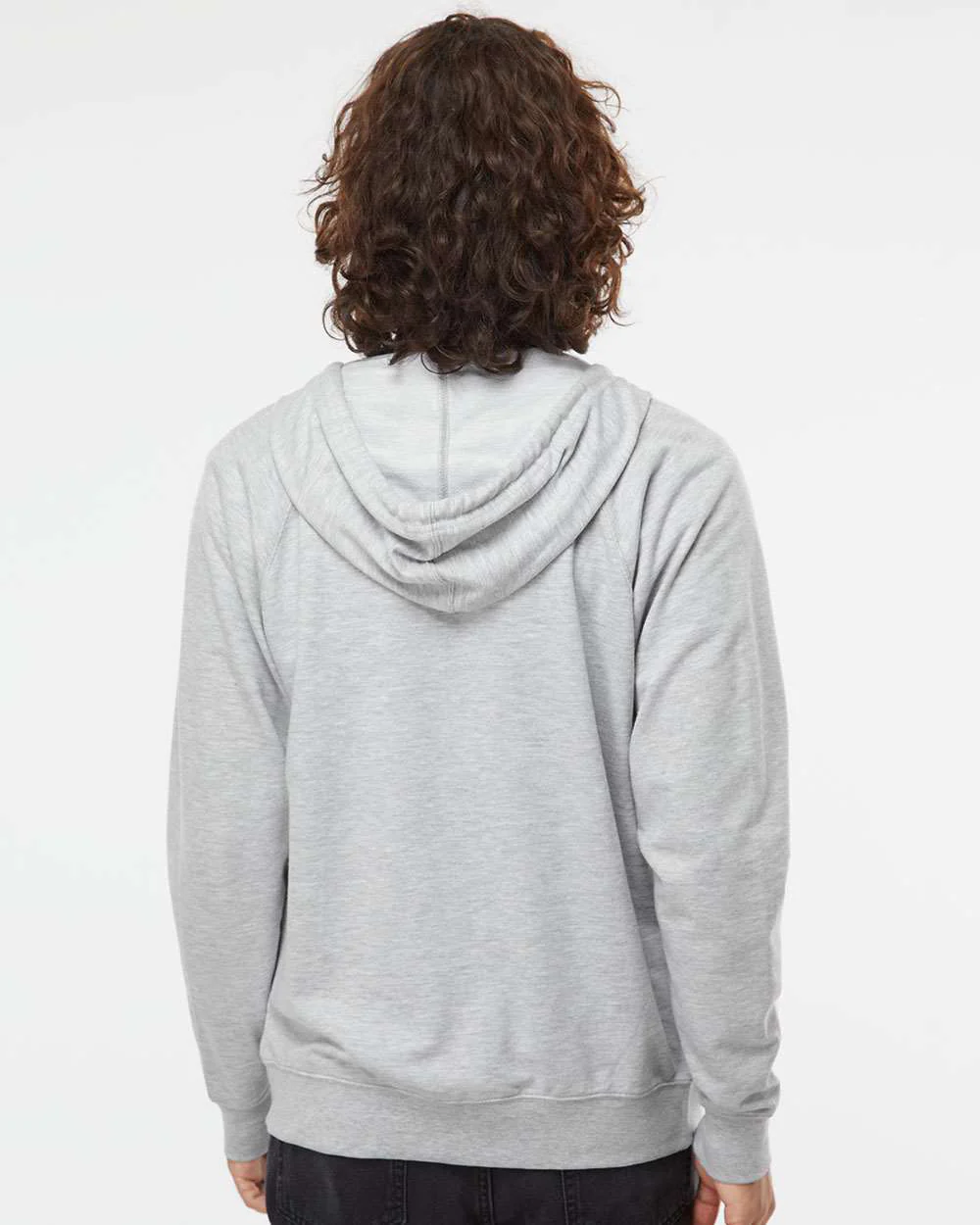 Unisex Lightweight Loopback Terry Zip Hood - Image 15
