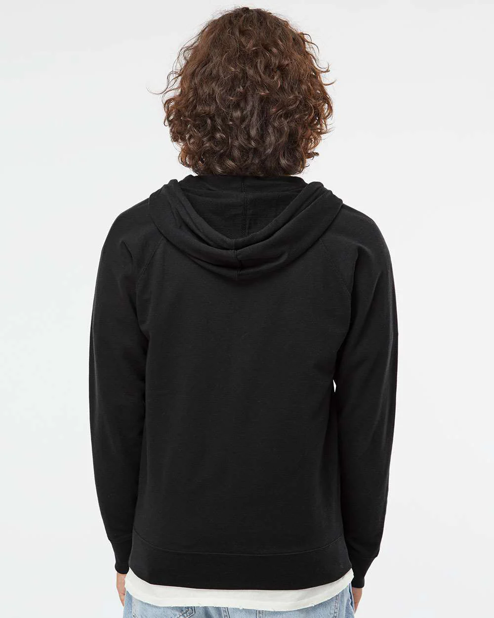 Unisex Lightweight Loopback Terry Zip Hood - Image 21
