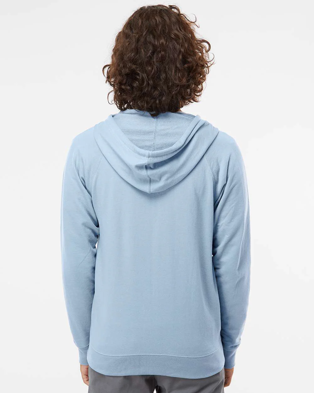 Unisex Lightweight Loopback Terry Zip Hood - Image 4