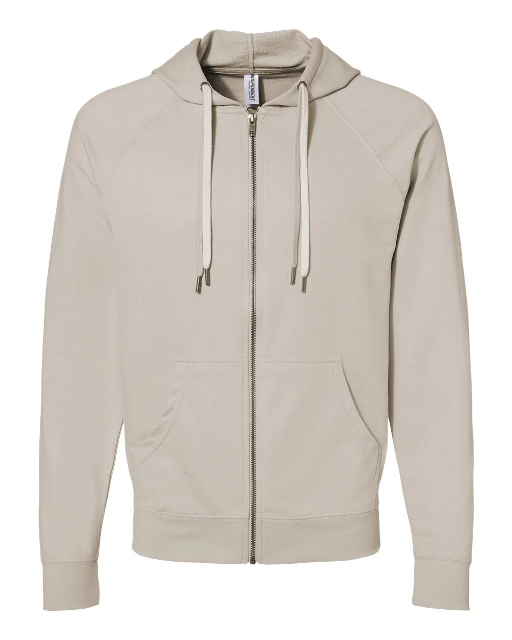 Unisex Lightweight Loopback Terry Zip Hood - Image 46