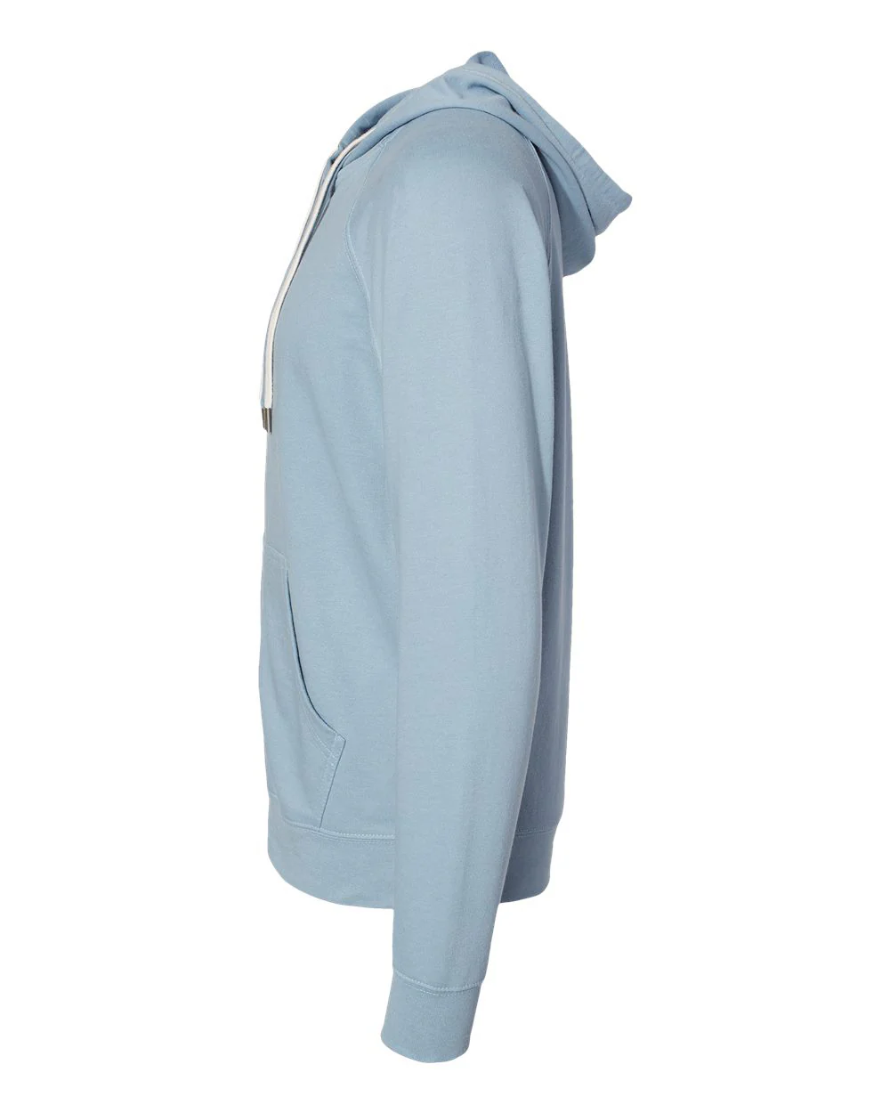 Unisex Lightweight Loopback Terry Zip Hood - Image 5