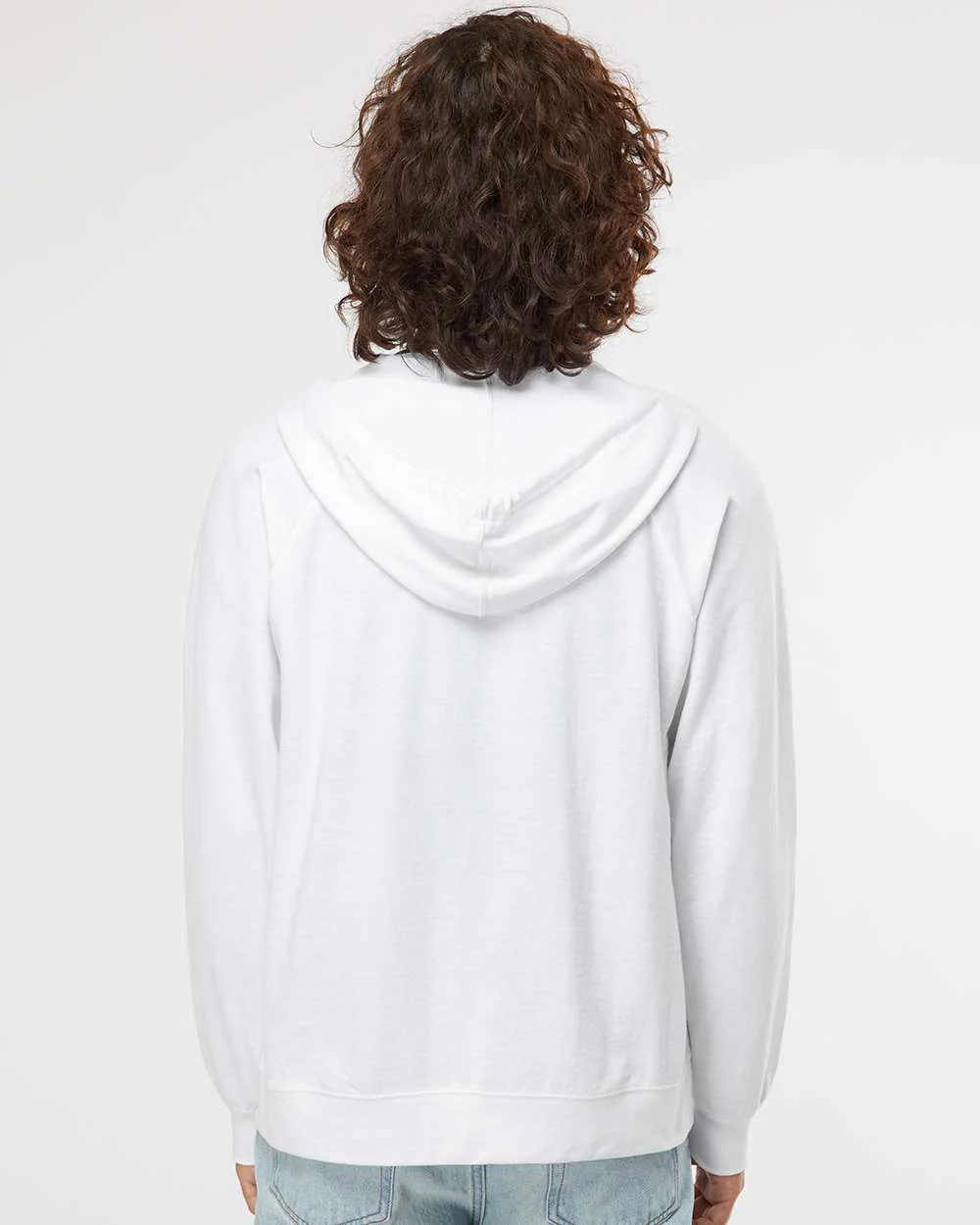 Unisex Lightweight Loopback Terry Zip Hood - Image 69
