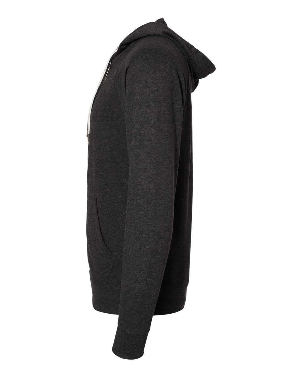 Unisex Lightweight Loopback Terry Zip Hood - Image 8