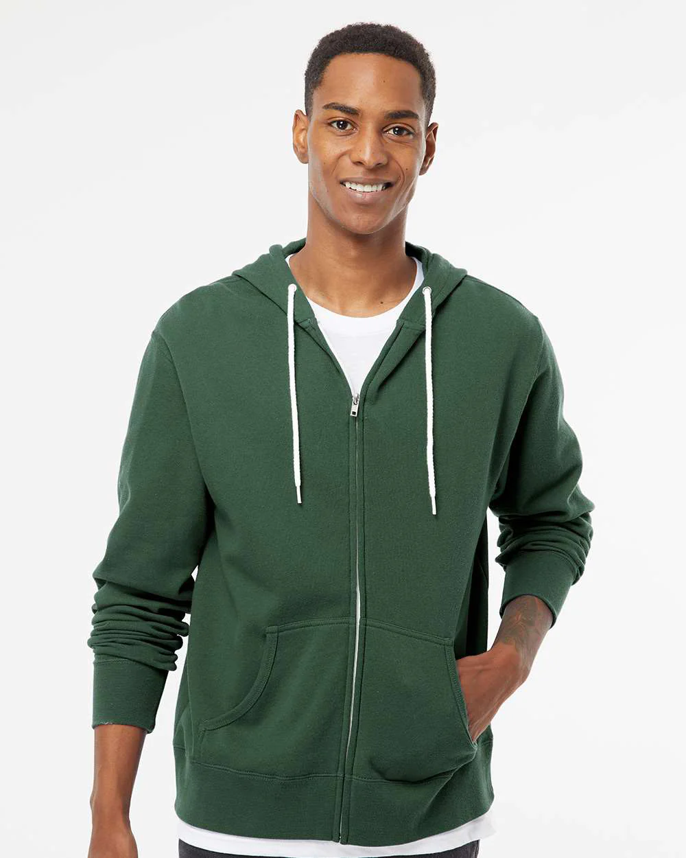 Unisex Lightweight Zip Hood - Image 10