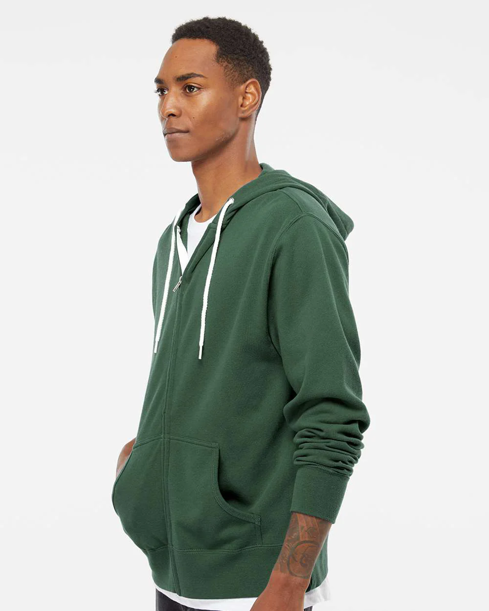 Unisex Lightweight Zip Hood - Image 11
