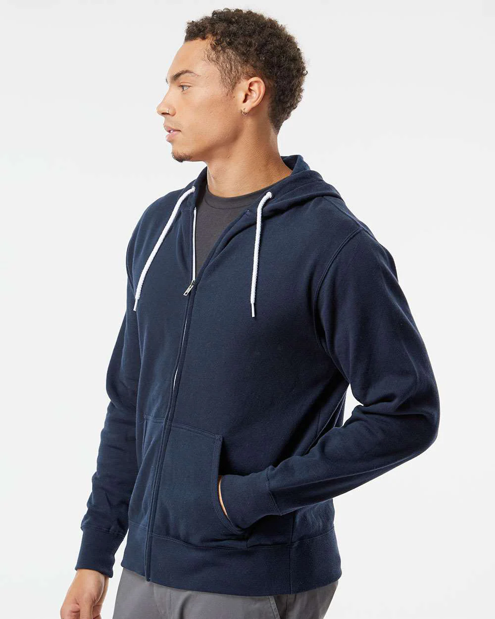 Unisex Lightweight Zip Hood - Image 28