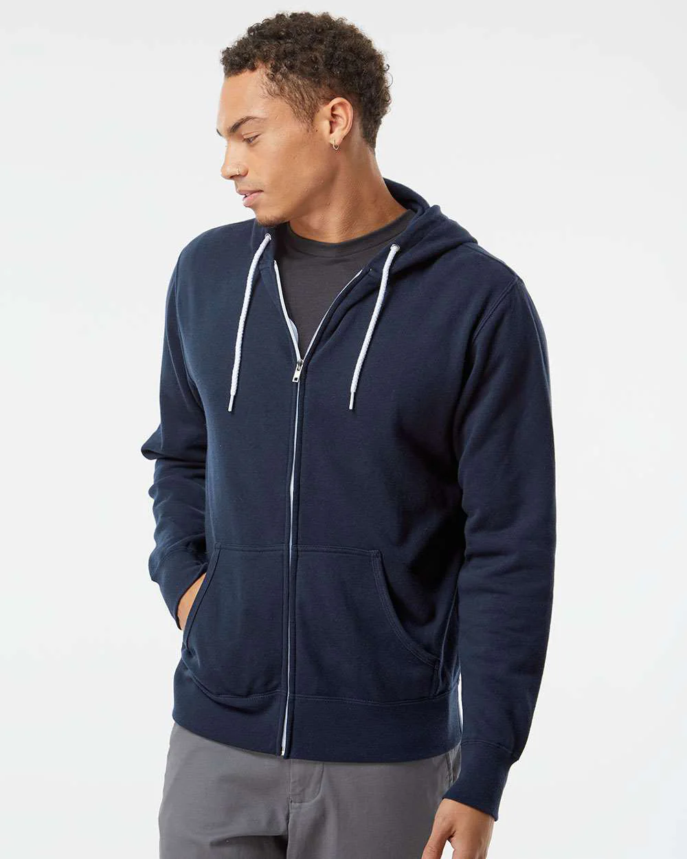 Unisex Lightweight Zip Hood - Image 30