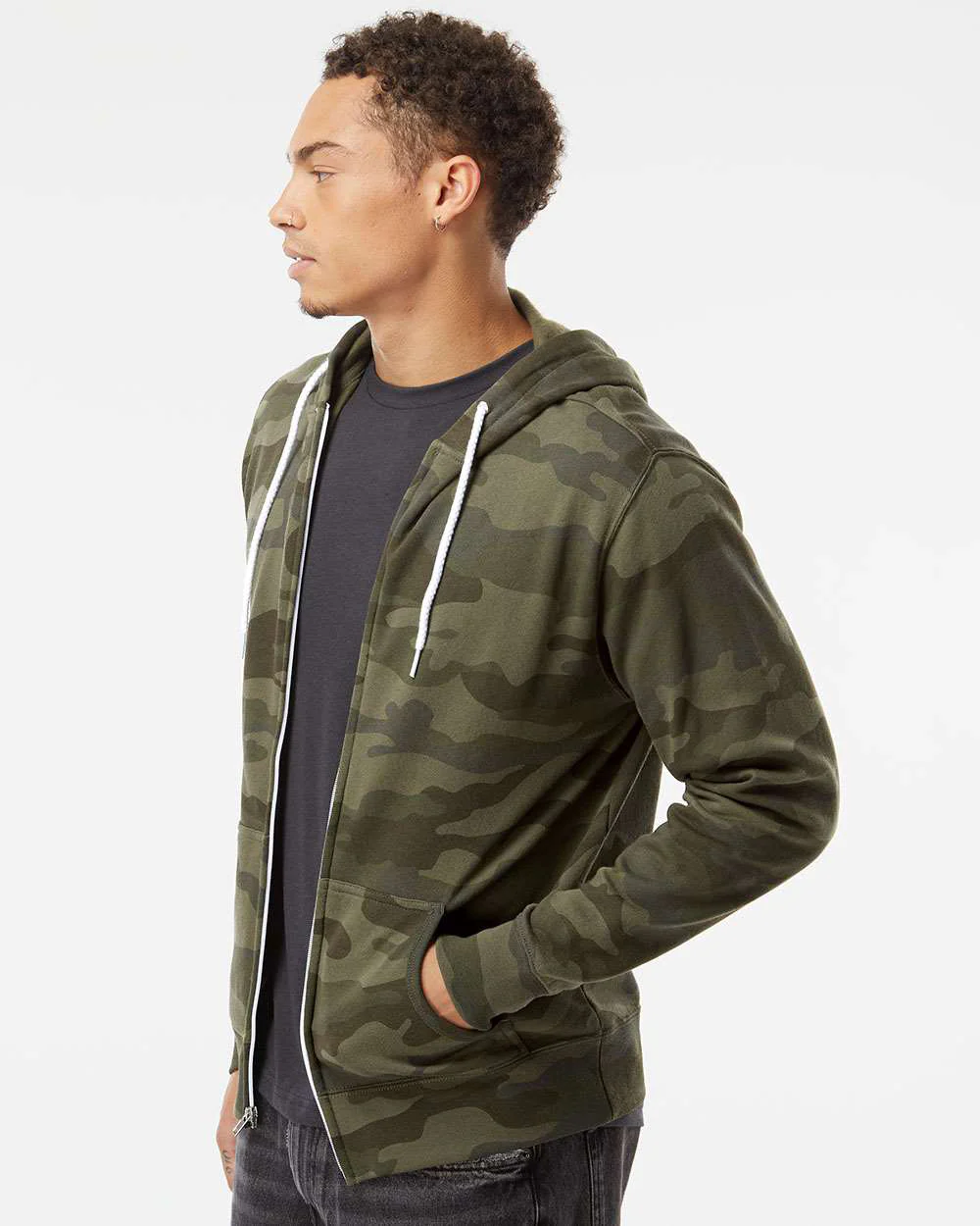 Unisex Lightweight Zip Hood - Image 35